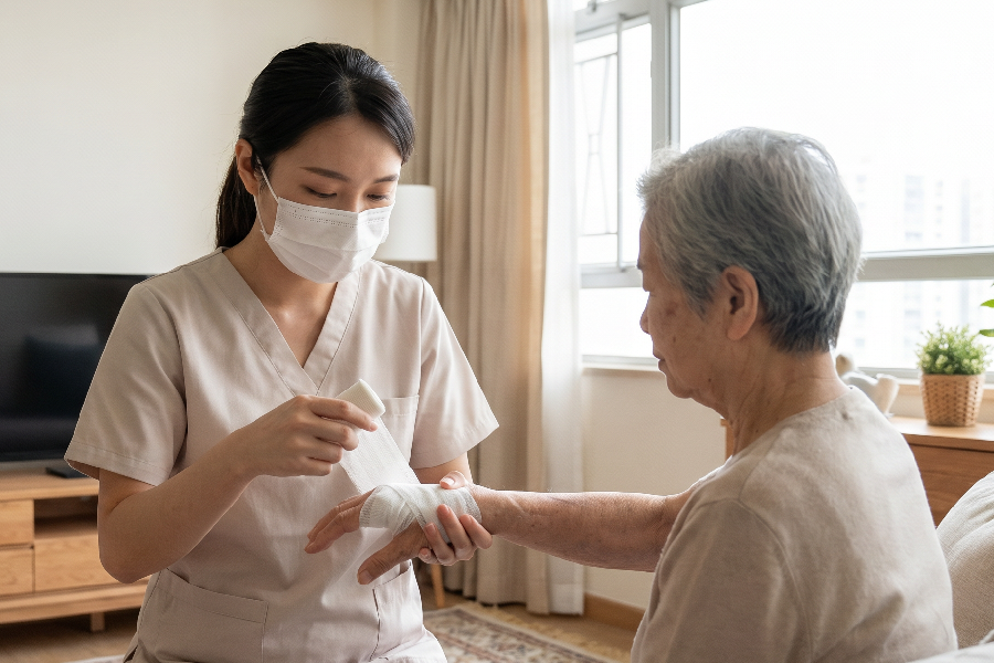 居家護理都可用政府資助？護士上門、傷口造口護理與費用安排一次看清